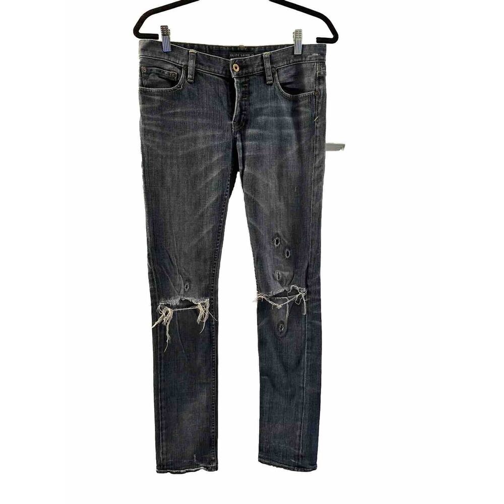 Ralph Lauren Blue Label Skinny Jeans Women Distressed Style 90s Y2K Style